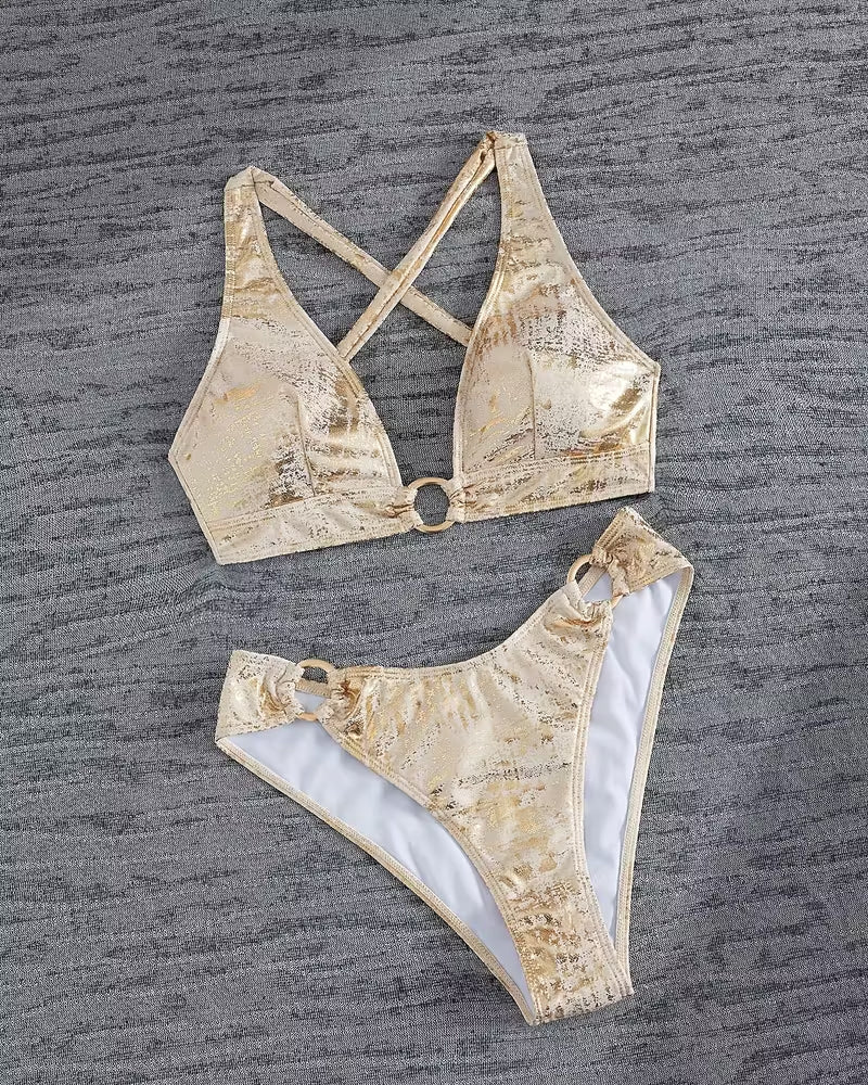 Bikini Boucle Métal Design