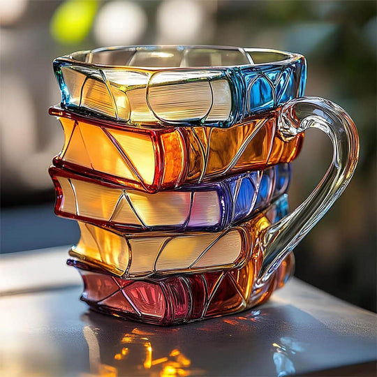 Mug Unique Fait Main 3D Bonheur pour Passionnés de Lecture