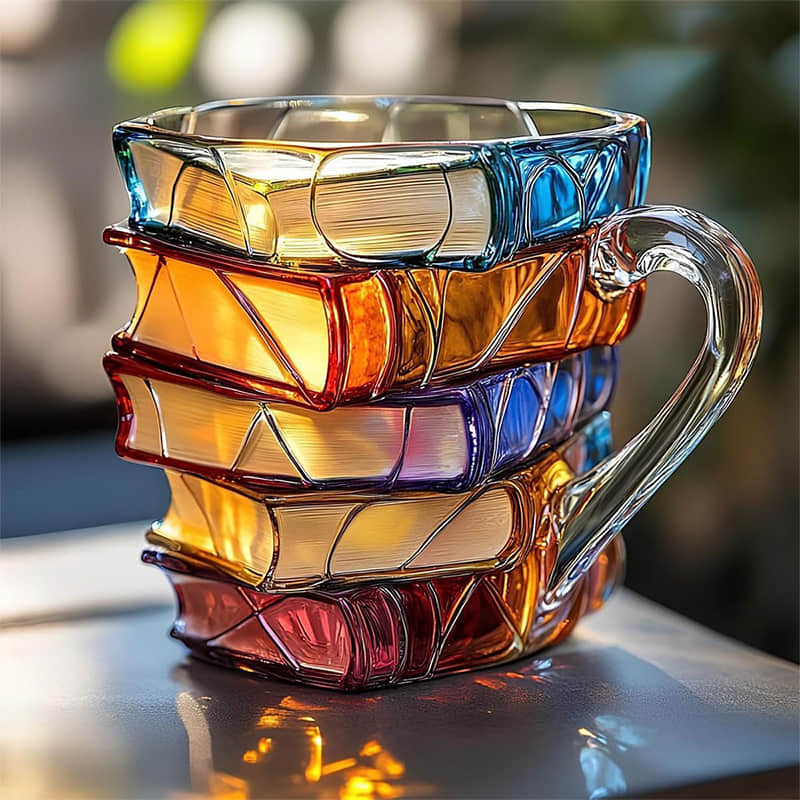 Mug Unique Fait Main 3D Bonheur pour Passionnés de Lecture
