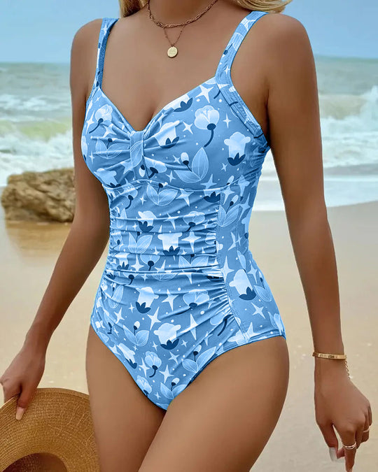 Maillot De Bain Une Pièce Débardeur Imprimé