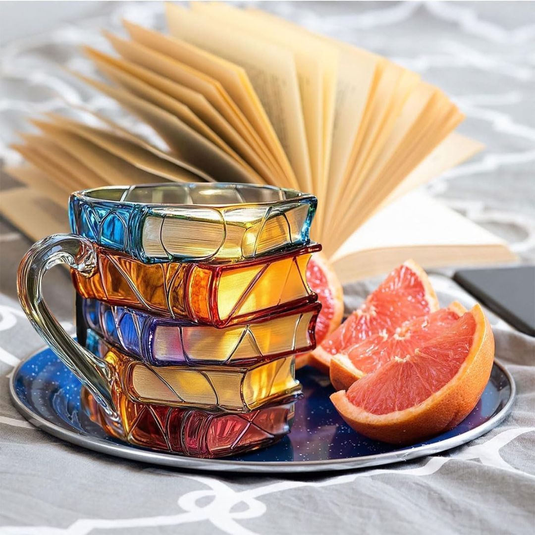 Mug Unique Fait Main 3D Bonheur pour Passionnés de Lecture