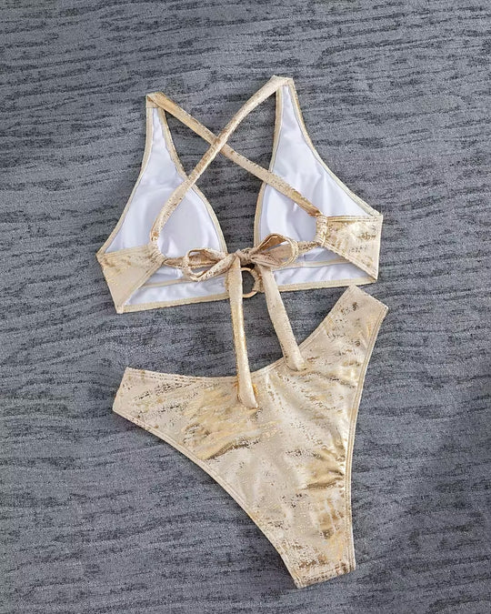 Bikini Boucle Métal Design