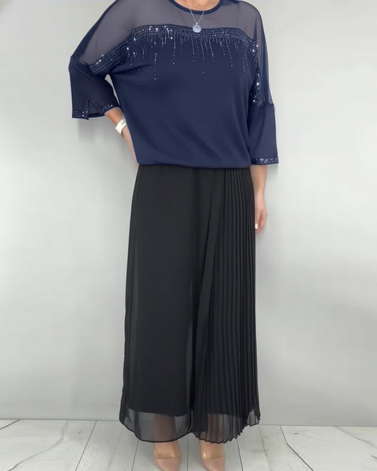 Blouse Maillage Éclaté Loose