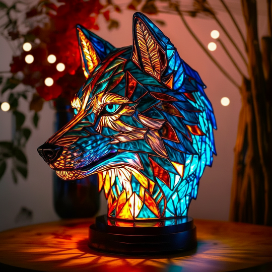 Lampe Enchantée en Forme de Loup