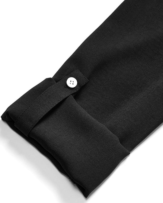 Haut décontracté à empiècements et boutons à sequins