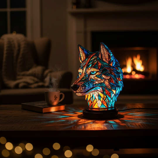 Lampe Enchantée en Forme de Loup