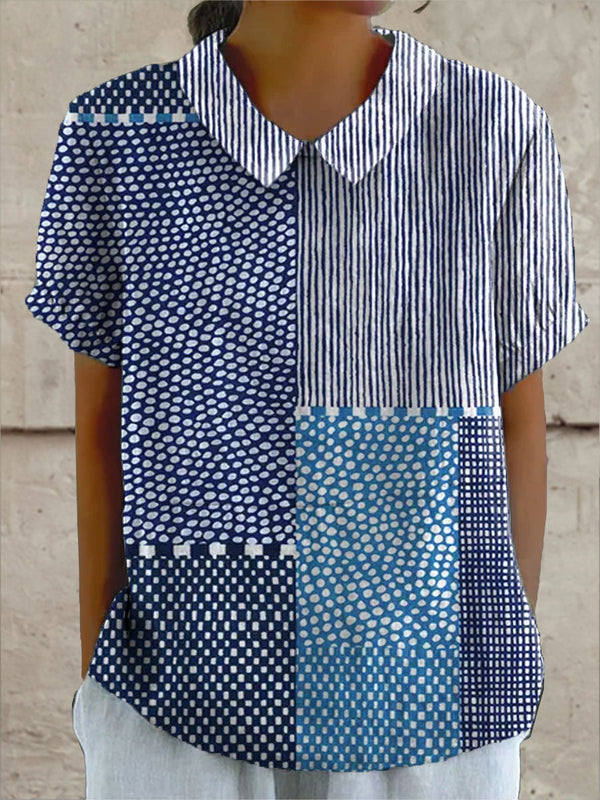 Allie | Chemise Imprimée Patchwork