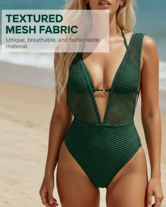 One-Piece Femmes Profond Encolure En V