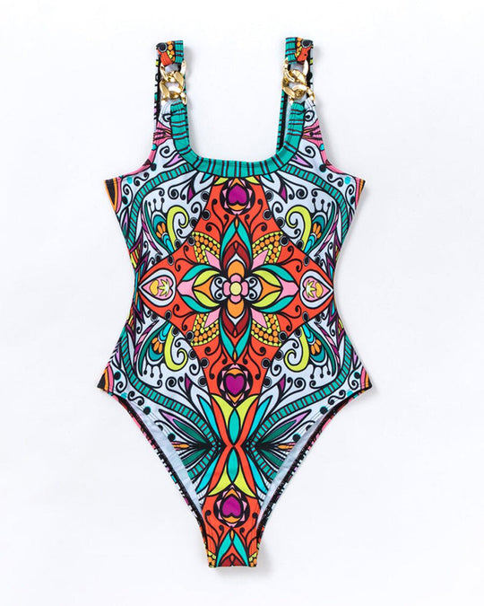 Combinaison de Bain à motifs Floraux de Plage
