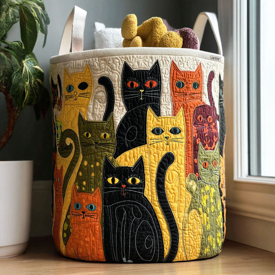 Chat | Panier à Linge Fait Main