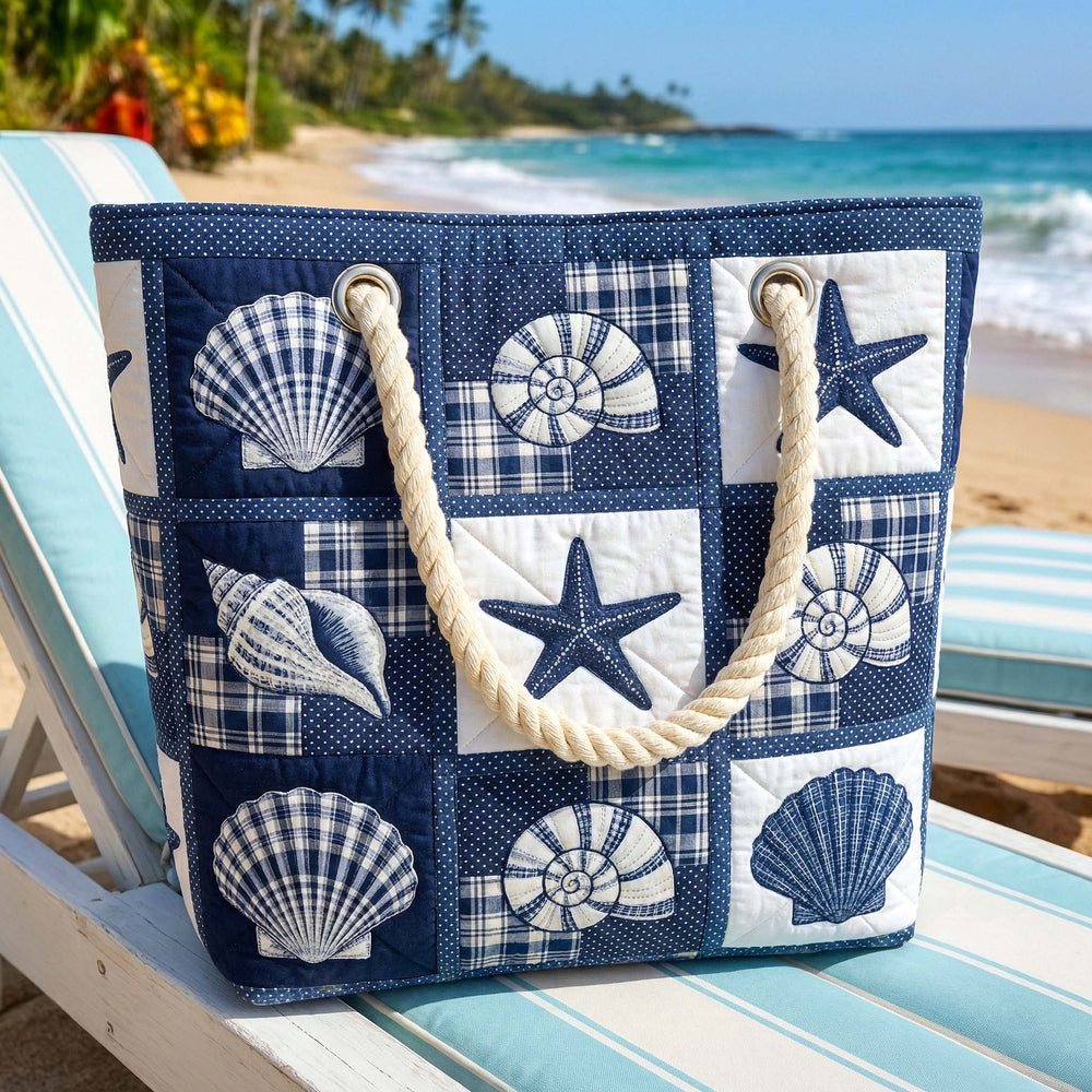 Sac de Plage Fait à la Main | Sérénité de Coquillages