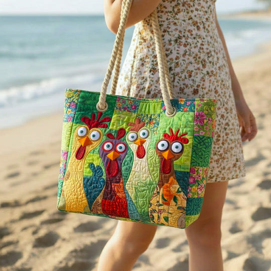 Sac de Plage Artisanale | Poulet Funky