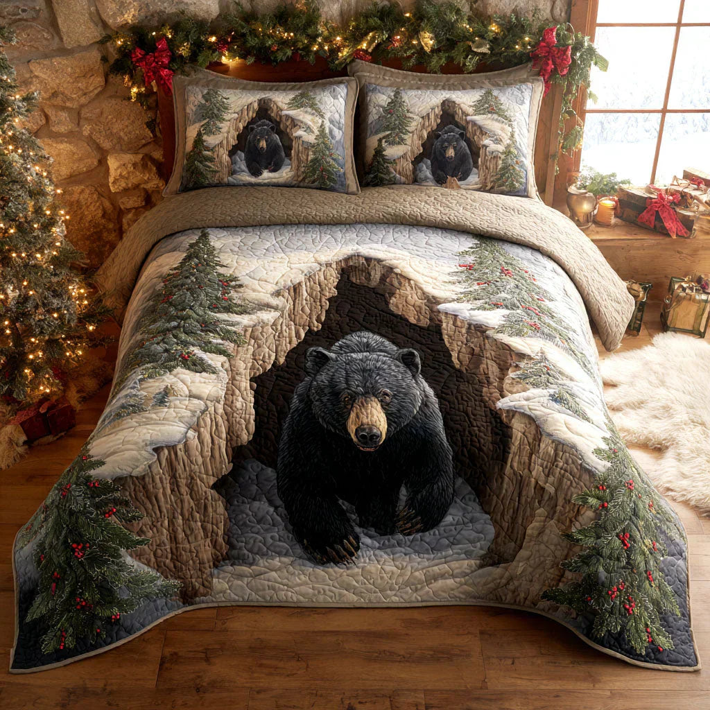 Jeu de lit matelassé de 3 pièces - Refuge de Vacances