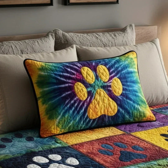 Housse de Coussin Acolchée - Pattes Amoureuses