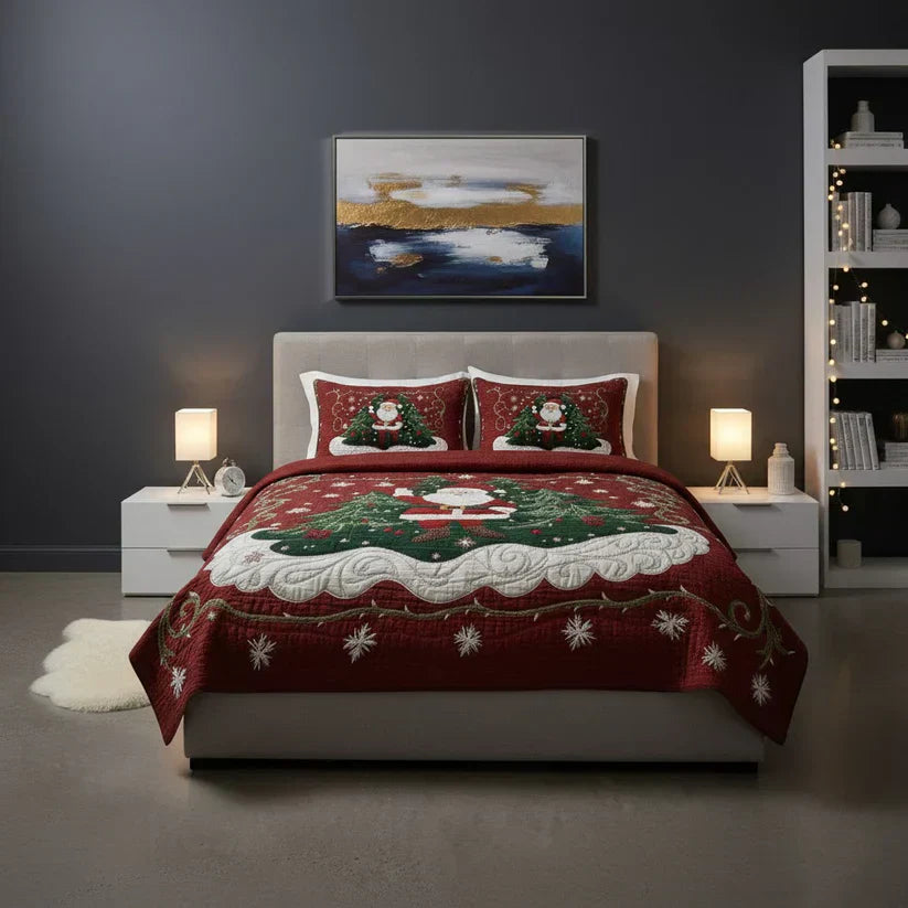 Ensemble de literie matelassé de 3 pièces - Atelier du Père Noël