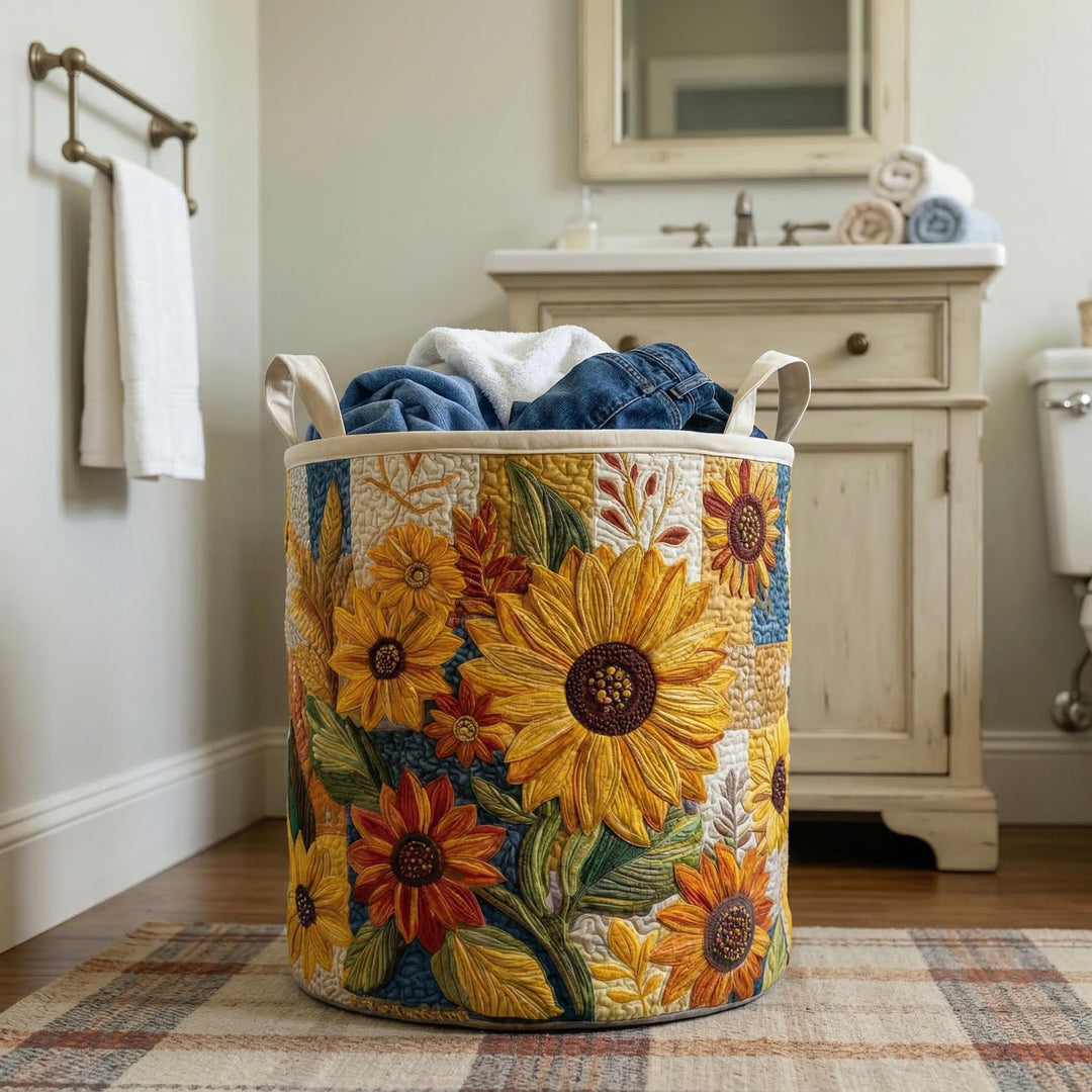Rêve de Tournesol | Panier à Linge Rembourré