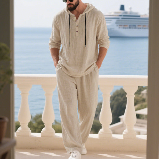 Ensemble Deux-Pièces Mode Homme Décontracté Long
