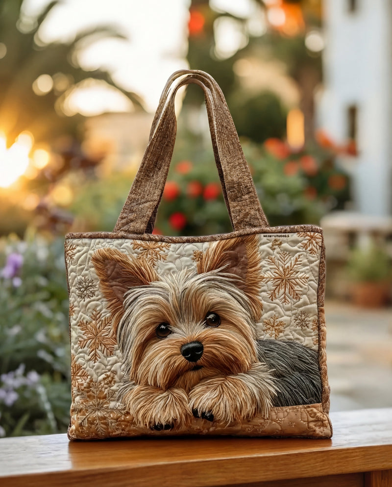 Sac à main artisanal matelassé “Yorkie Brillant”