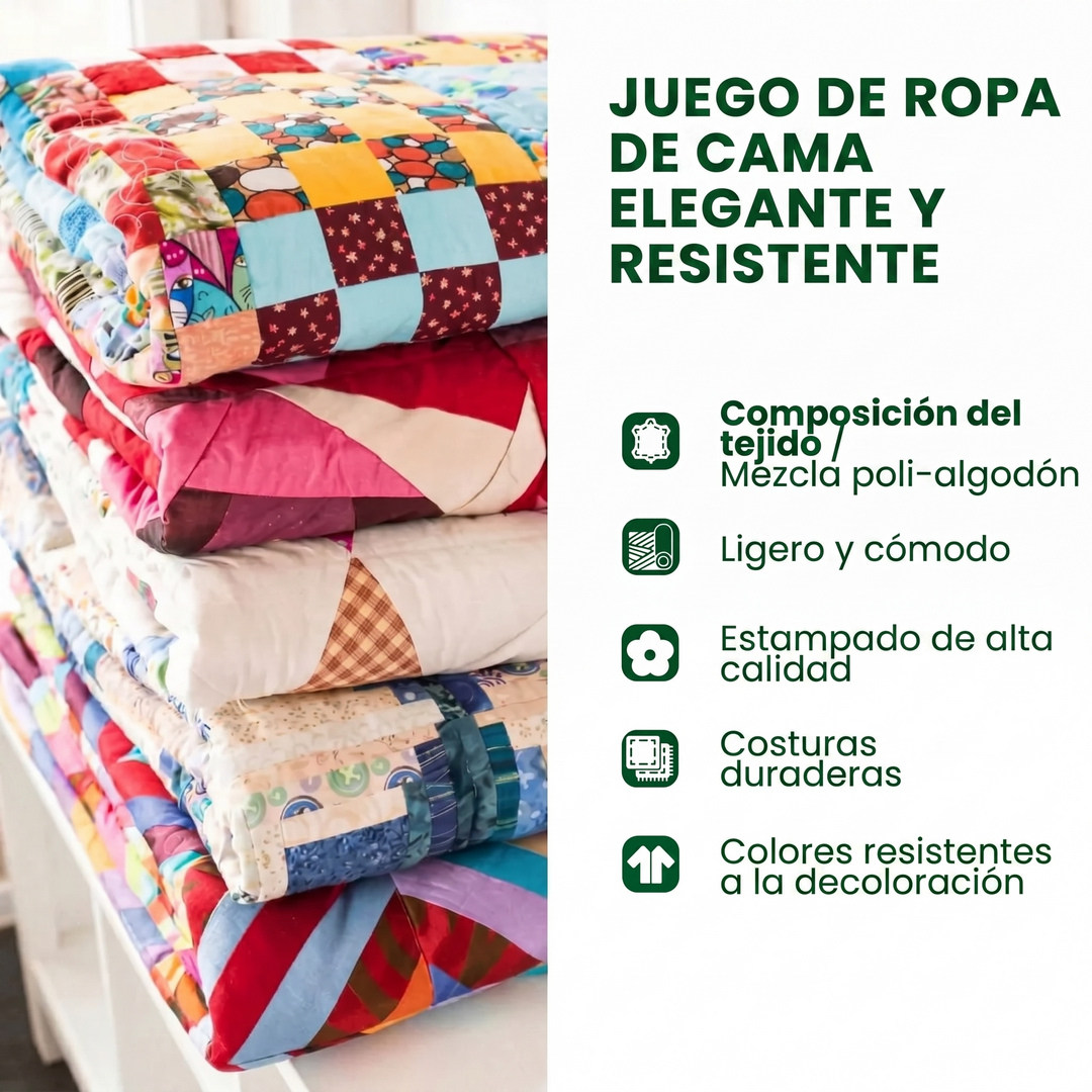 Ensemble de lit matelassé de 3 pièces - Brise du Phare
